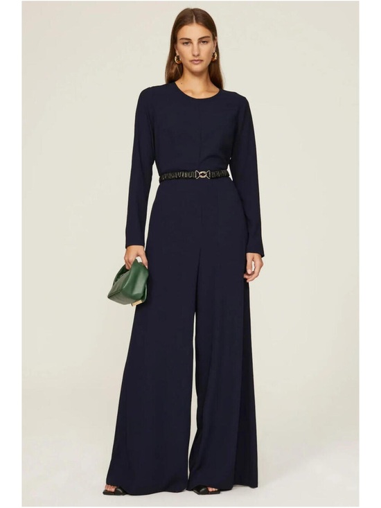 Adam Lippes Pants - Adam Lippes Navy Blue Jumpsuit, Size: 6